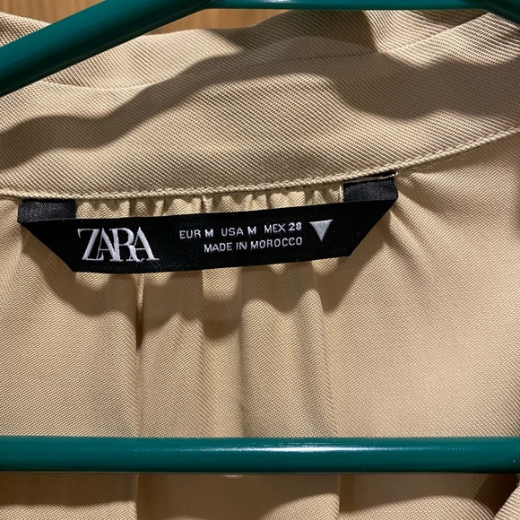 ZARA LONG SLEEVE BUTTON UP SHIRT DRESS - Picture 3 of 3